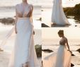 Beach Informal Wedding Dresses Lovely Y Open Back Deep V Neckline Sequins Wedding Dress