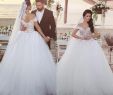 Beaded top Wedding Dress Best Of Arabic Big Ball Gown Wedding Dresses F the Shoulder Nude Lined top Romantic Lace Appliques soft Tulle Puffy Bridal Gowns Corset Back Huge Ball Gown