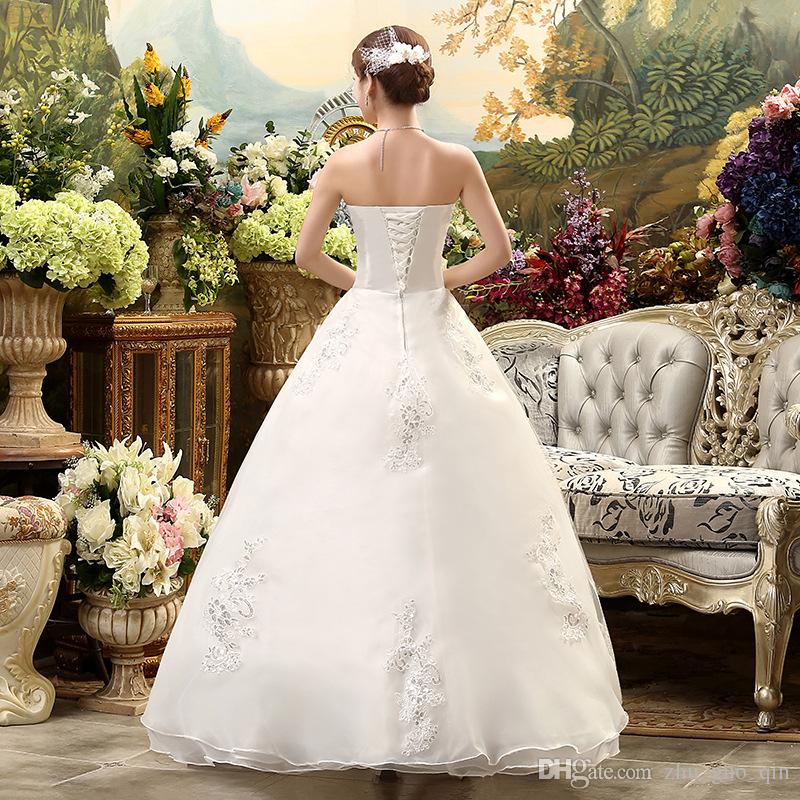 Bells Wedding Dress Elegant Real Customized Princess Lace Wedding Dress 2018 Vintage Plus Size Wedding Dresses Bridal Gowns Vestido De Noiva