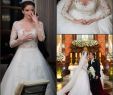 Best Wedding Dresses 2016 Inspirational 2016 Best Selling Long Sleeve Lace Wedding Dresses Y Sheer Neck Applique Ball Gown Boho Vintage Bridal Dresses Arabic Dubai Weddings Wedding Dress