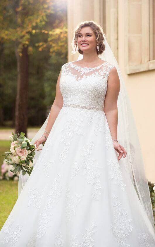 Best Wedding Dresses for Plus Size Brides Lovely 6303 Traditional Ball Gown Plus Size Wedding Dress by