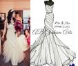 Biggest Wedding Dresses Ever Unique Custom Sari Sketch Wedding or Anniversary Gift