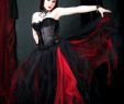 Black and Red Gothic Wedding Dresses Elegant Red and Black Gothic Wedding Dress – Fashion Dresses