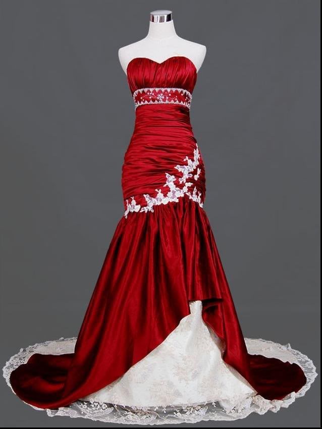 red and black wedding gowns luxury kupuj line wyprzedaowe mermaid white and red wedding dress od