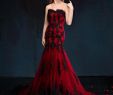 Black and Red Gothic Wedding Dresses Unique Red and Black Wedding Gowns Luxury Wedding Bands Best Gothic