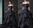 Black Bridal Gowns Best Of Discount Gothic Black Wedding Dresses 2019 Lace Applique Sweetheart Vintage Ruffles Tulle Floor Length Tie Up Back Bridal Gown Wedding Gowns with