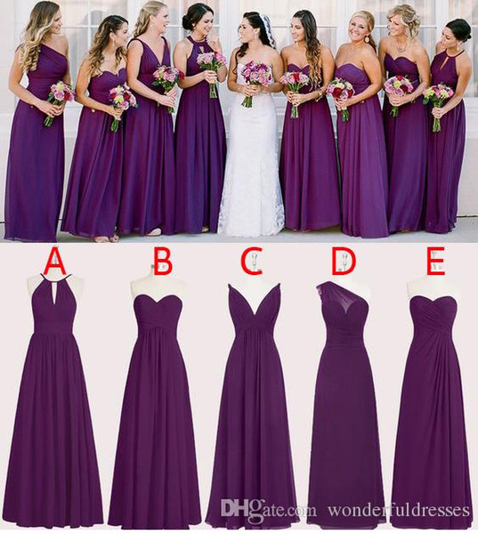 Black Bridesmaid Dresses Long Best Of Perfect Chiffon Purple Bridesmaid Dresses Floor Length A