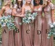 Black Bridesmaid Dresses Long Lovely 2019 Rose Gold Sequins Bridesmaid Dresses Bling Sparkly New Cheap Mermaid Two Pieces Prom Gowns Backless Country Beach Party Dresses Long Black