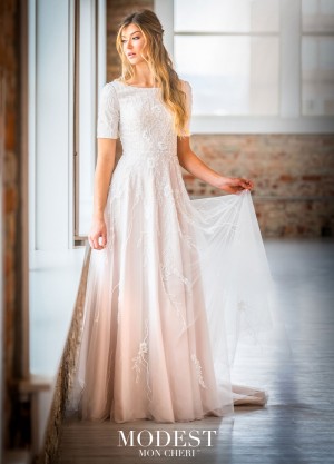 modest bridal by mon cheri tr short sleeve wedding gown 01 681