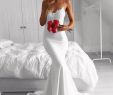 Black Friday Wedding Dresses Fresh Gorgeous White Lace Appliqued Spandex Floor Length Mermaid
