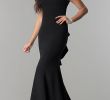 Black Girl Wedding Dresses Beautiful Long Black Prom Dress with Ruffles