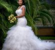 Black Girl Wedding Dresses Elegant Black Mermaid Wedding Gown New Amelia Sposa Wedding Dress