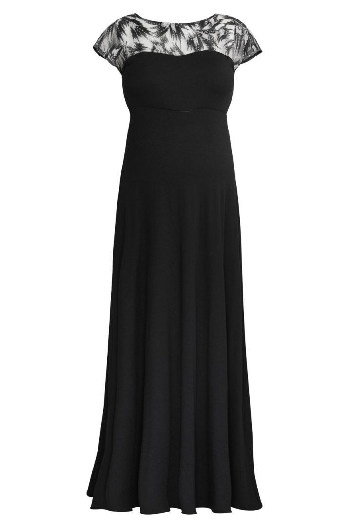 Black Gowns Cheap Awesome Maternity evening Gown Vintage Noir