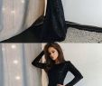 Black Gowns Cheap Luxury Unique Prom Dress Long Sleeve evening Dress Black Prom Gowns