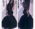 Black Gowns Cheap New Black Girl Mermaid African Prom Dresses evening Wear Plus Size Long Sequined Y Backless Sheath Gowns Cheap Party Home Ing Dress Chiffon evening