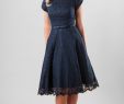 Black Knee Length Bridesmaid Dress New Vintage Navy Blue Lace Short Modest Bridesmaid Dresses with Cap Sleeves A Line Knee Length Adult Women Informal Temple Wedding Party Dress Long Gown