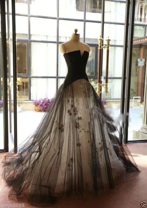 Black Wedding Gown Elegant Schwarzes Brautkleid Für Moderne Braut
