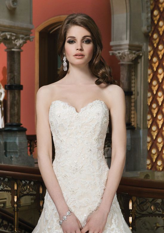 Blouson Wedding Dress Lovely Style 8701 Beaded Lace Sequin Lined A Line Bridal Gown