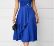 Blue Dresses to Wear to A Wedding New Short Sleeve Royal Blue asymmetric Hem Dress
