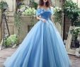 Blue Gowns for Wedding Elegant Real S Blue Cinderella Princess Wedding Dress Ball Gown F the Shoulder with butterfly Lace Up Bridal Gowns Vestidos De Novia Sb047 Ball Gown