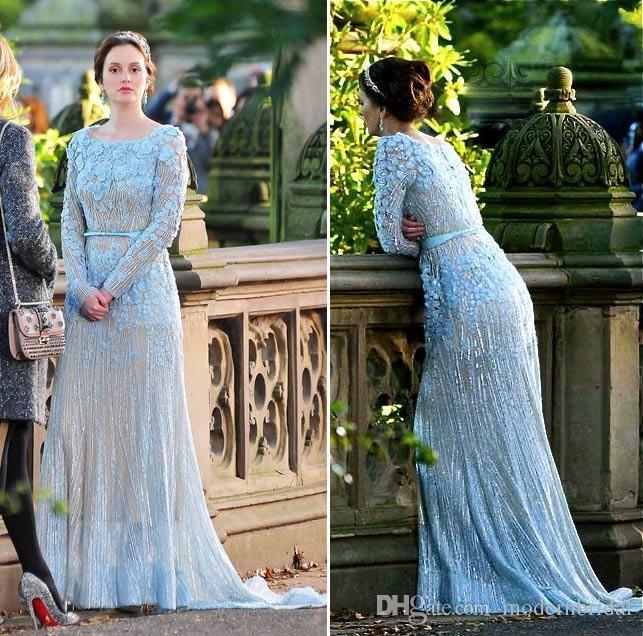 long sleeve blue wedding dresses 2017 gossip