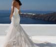 Blue Wedding Dresses Luxury Style Sweetheart Lace Mermaid Gown with Horsehair Hem
