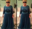 Blue Wedding Dresses Plus Size Awesome Plus Size A Line Mother Bride Dresses Long Sleeves Lace top Mother Gowns Jewel Neck soft Tulle Mother Dresses Madre Installata Grey Mother the