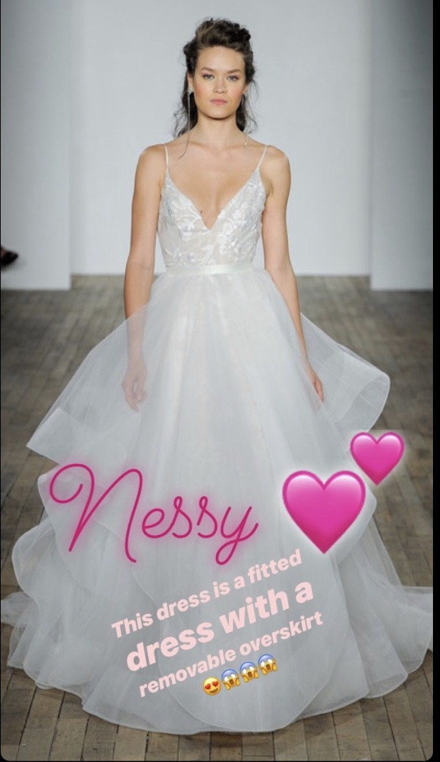 Blush Bridal Gown Elegant Blush by Hayley Paige 1807 Nessy Gown Wedding Dress Sale F