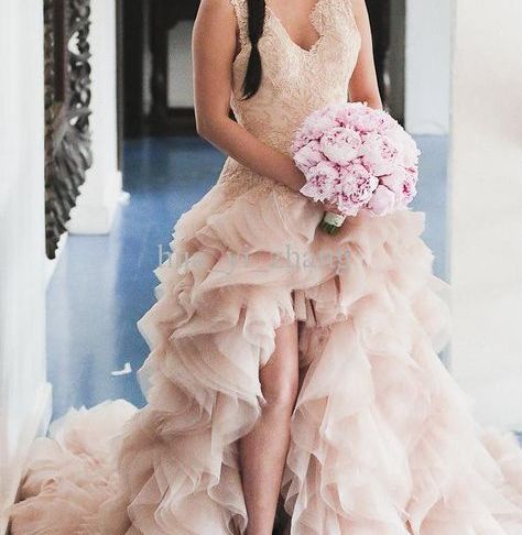 Blush Bridal Gown Fresh Blush Bridal Wedding Dresses A Line V Neck Lace with Ruffled