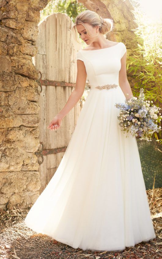wedding gown sleeves elegant essense of australia wedding dress d2304 blush bridal