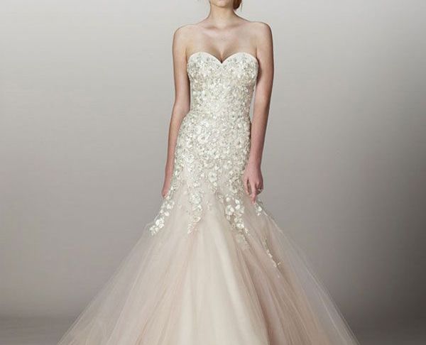Blush Color Wedding Gown Best Of Liancarlo Style 5839 Fall 2013 Fit and Flare Blush Tulle