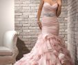 Blush Colored Wedding Dresses Inspirational Real Strapless Blush Pink Mermaid Wedding Dress