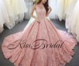 Blush Colored Wedding Gown Inspirational Big Ball Gown Color Wedding Dresses Vintage Full Lace Arabic Dubai Princess Bridal Gowns Sleeveless Long Court Train