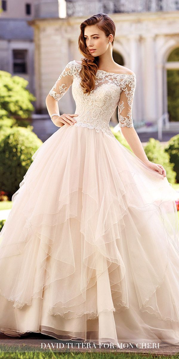 blush colored wedding gowns unique pink wedding dresses 2018 federicabruno