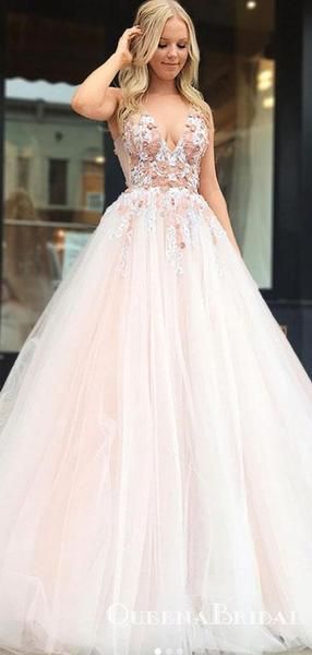 Blush Gowns Fresh Charming Blush Pink Plus Size V Neck Tulle Ball Gown Prom