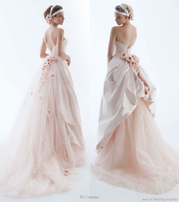 Blush Pink Wedding Dresses Beautiful Wedding In Color by Rs Couture Fairytale In 2019