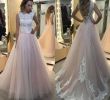 Blush Pink Wedding Dresses Luxury 2018 Summer Elegant Blush Pink Lace Tulle Wedding Dresses 2017 A Line Cap Sleeves Appliqued Long with Lace Up Back Vestidos Bridal Gowns