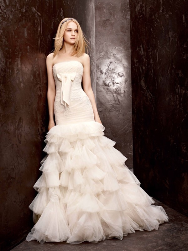 Bodycon Wedding Dress Inspirational Brand New Vera Wang White Ruffle Bodycon Dress