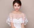 Bolero for Wedding Dress New Version Bridal Wedding Dress Jacket Small Shawl Cloak Thin Handmade Flowers