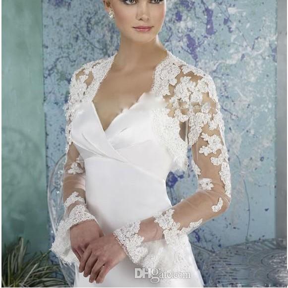 Bolero Wedding Dress Lovely Lace Wedding Dress with Shawl – Fashion Dresses