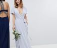 Bridal Gowns for Petites Fresh Petite Petite Wrap Maxi Bridesmaid Dress with Tie Detail and Puff Sleeves
