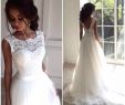 Bridal top Elegant Discount 2019 Modest Lace top A Line Wedding Dresses Lace Appliques Tulle Skirt Long Bridal Gowns Lace Up Back formal Vestidos De Marriage Cheap
