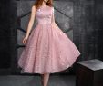 Bride to Be Dress Beautiful Elegant Pink Lace Mother the Bride Dresses Jewel Neck Knee Length Cheap Wedding Guest Dress A Line formal evening Gowns Mother Bride Outfits