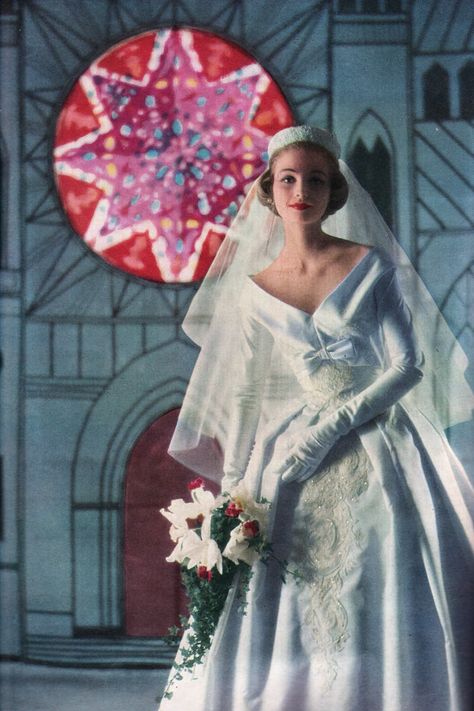 Brides Magazine Cover Elegant Bride S Magazine 1958 Vintage Brides In 2019