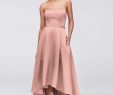 Bridesmaid Dresses with Pockets Lovely High Low Satin Bridesmaid Dress with Pockets Style F