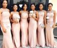 Bridesmaid Dresses with Train Best Of Elegant Pink Mermaid Plus Size Long Lace Bridesmaid Dresses south African Sweep Train Satin Wedding Guest Dresses Bateau Party Dresses