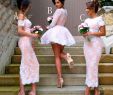 Bridesmaid Short Dresses New 2017 New V Neck Lace Appliques Satin Short Womens Ball Gown Bridesmaid Dresses Long Sleeves Wedding Party Dress for Bridal Gowns
