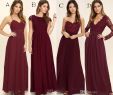 Burgundy Wedding Dresses Luxury Cheap 2018 Beach Bridesmaid Dresses Mixed Style A Line Floor Length Burgundy Bridesmaid Gowns with Applique Chiffon Backless formal Dresses