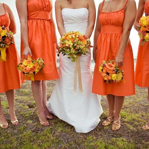 Burnt orange Wedding Dresses Awesome orange Sherbet Wedding Color Binations