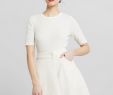 Calvin Klein Bridesmaid Dresses Lovely Pointelle Detail Half T Shirt Basic White